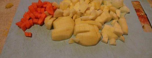 суп-пюре с консервированным лососем. Шаг 4