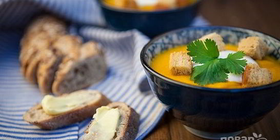 Суп-пюре с морковью и рисом