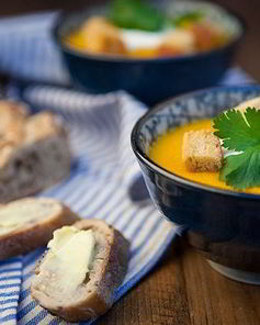 Суп-пюре с морковью и рисом