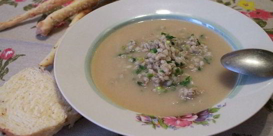 Суп-пюре с перловой крупой