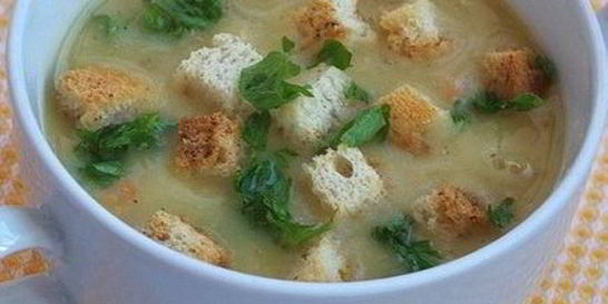 Суп-пюре с сухариками