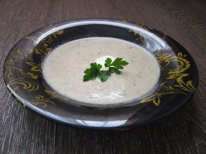 Рецепт супа-пюре с цукини и грибами