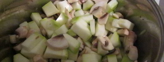 суп-пюре с цукини и грибами. Шаг 3