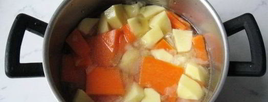 суп-пюре с тыквой и сухариками. Шаг 7