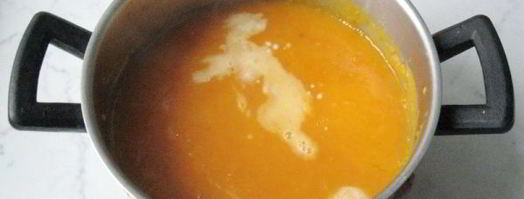 суп-пюре с тыквой и сухариками. Шаг 10