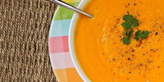 Суп-пюре с яблоками и морковью