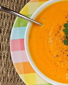 Суп-пюре с яблоками и морковью