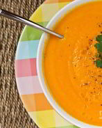 Суп-пюре с яблоками и морковью