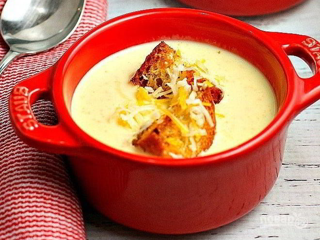 Рецепт супа-пюре сырного