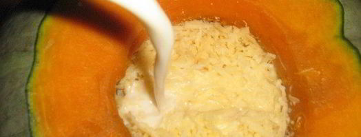 суп-пюре тыквенный с гренками и сыром. Шаг 5