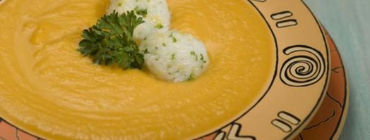 суп-пюре тыквенный с клецками. Шаг 3