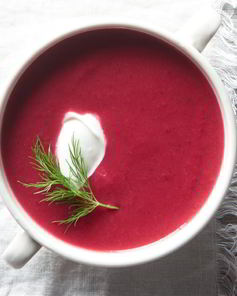 Свекольный суп пюре