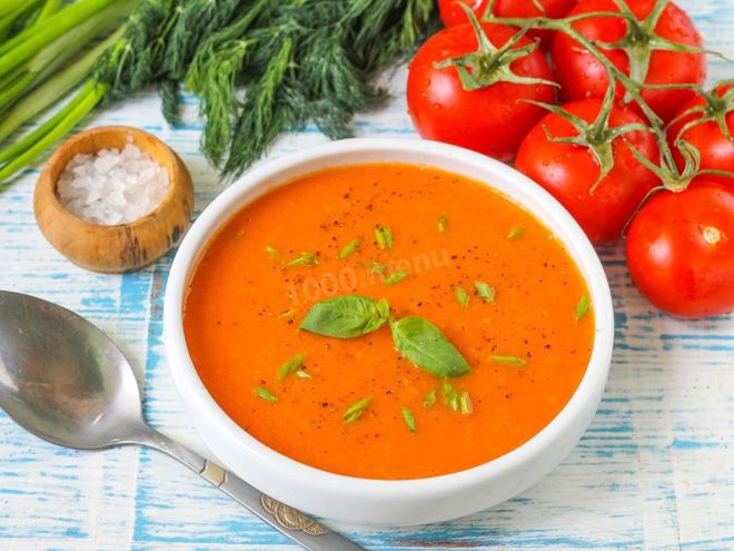 Рецепт томатного супа пюре классический