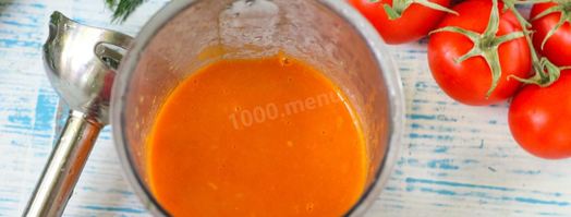 томатный суп пюре классический. Шаг 7