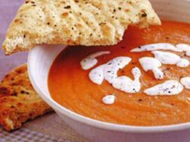 Рецепт томатного супа-пюре с чечевицей
