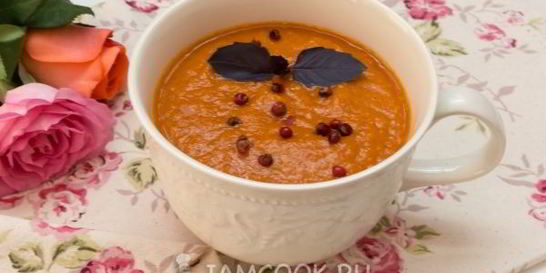 Томатный суп-пюре с нутом