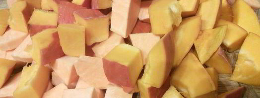 тыквенный суп-пюре с бататом и шампиньонами. Шаг 2