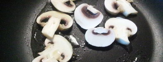 тыквенный суп-пюре с бататом и шампиньонами. Шаг 5