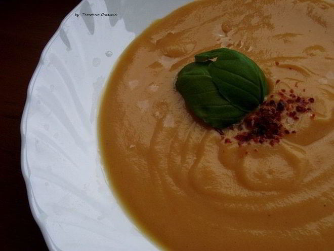 Рецепт тыквенного супа-пюре с белым вином