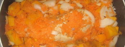 тыквенный суп-пюре с курицей. Шаг 3