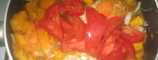 тыквенный суп-пюре с курицей. Шаг 4