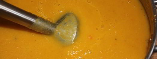 тыквенный суп-пюре с манго и зеленым чаем. Шаг 5
