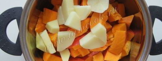 тыквенный суп-пюре с морковью. Шаг 4