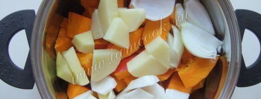 тыквенный суп-пюре с морковью. Шаг 6