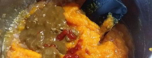 тыквенный суп-пюре с запеченным нутом. Шаг 3