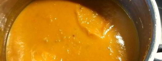 тыквенный суп-пюре с запеченным нутом. Шаг 4