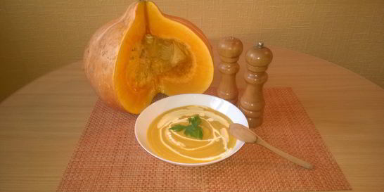 Тыквенный суп-пюре со сливками