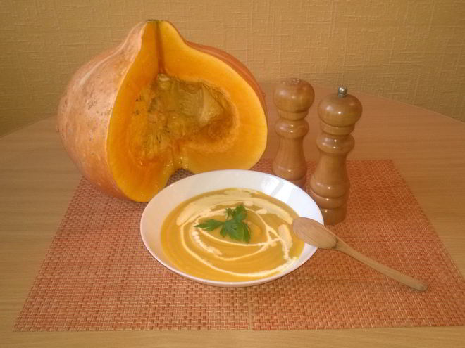 Рецепт тыквенного супа-пюре со сливками