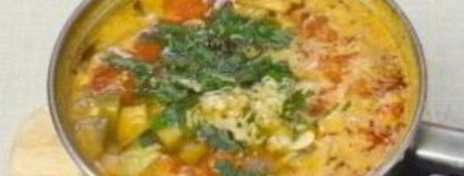 вегетарианский суп-пюре из чечевицы. Шаг 12