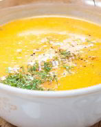 Витаминный суп пюре из тыквы с чили