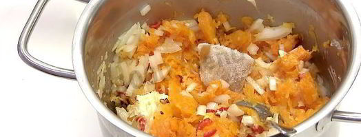 витаминный суп пюре из тыквы с чили. Шаг 7