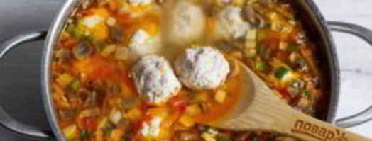 суп с булгуром и фрикадельками. Шаг 6