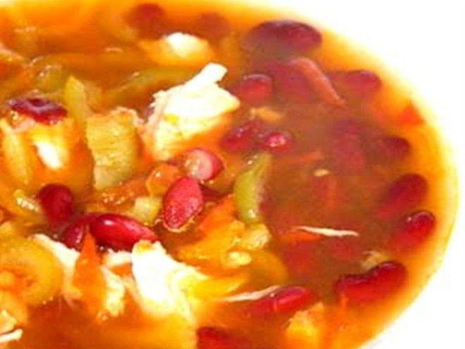 Рецепт супа с фасолью и курицей