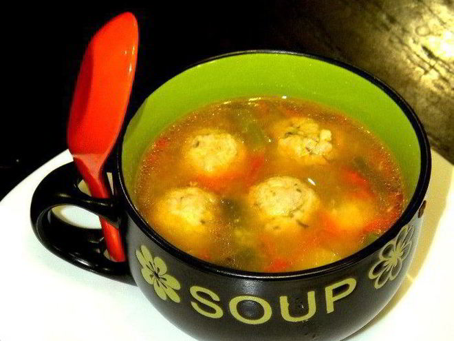 Рецепт супа с фрикадельками и спаржей