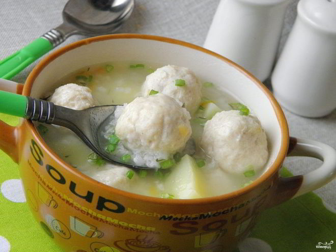 Рецепт супа с фрикадельками из куриного фарша