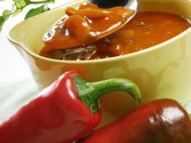Рецепт супа с красным перцем и чили