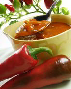 Суп с красным перцем и чили