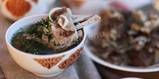 Суп с мясом барсука