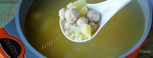 суп с птитимом и куриными фрикадельками. Шаг 7