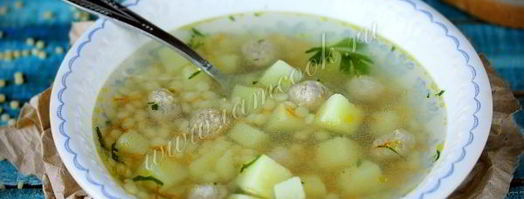 суп с птитимом и куриными фрикадельками. Шаг 8