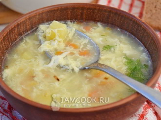 Рецепт супа с яйцом