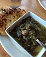 Суп со щавелем и с фрикадельками