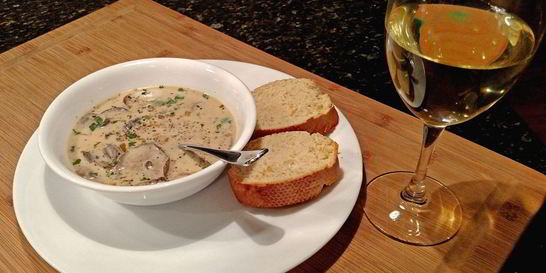 Суп со сливками и грибами