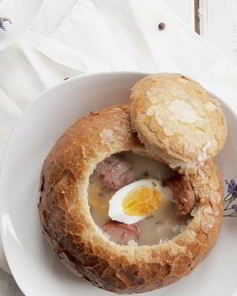 Суп в хлебе по-чешски