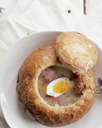 Суп в хлебе по-чешски