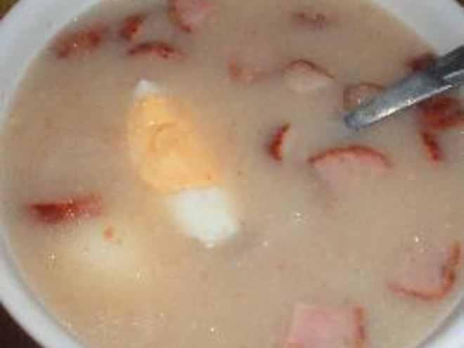 Рецепт супа жур на копченных ребрышках